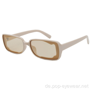 Ovale schmale Cat-Eye-Sonnenbrille für Damen